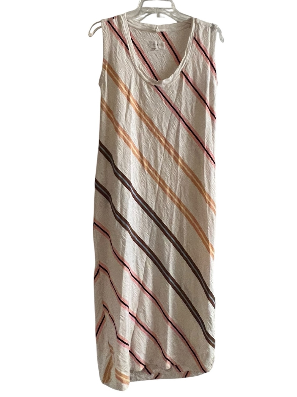 LOU & GREY Striped Sleeveless Maxi Dress XS
